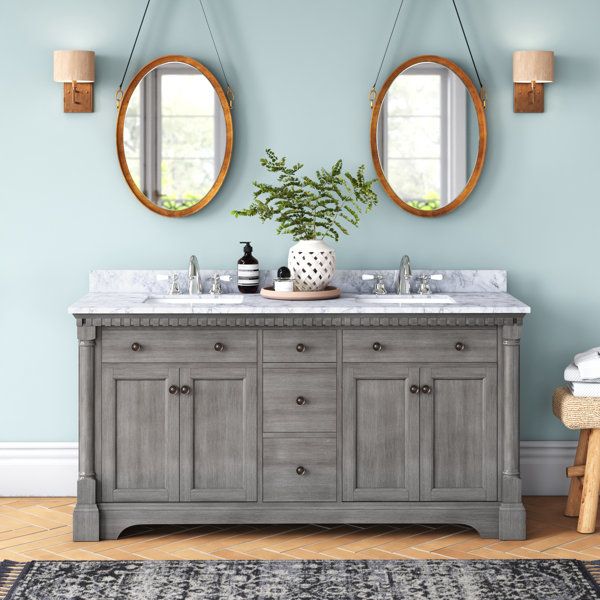 Seadrift 61" Double Bathroom Vanity Set & Reviews Joss & Main